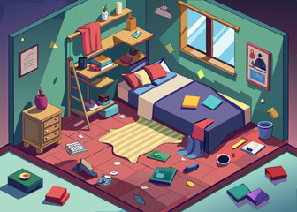 3d room vector