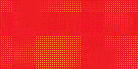 Dots halftone orange color pattern gradient texture with technology digital background. Dots pop art comics with summer background.