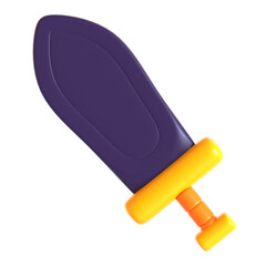 sword game 3d icon illustration