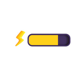energy bar game 3d icon illustration