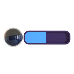 mana bar game 3d icon illustration