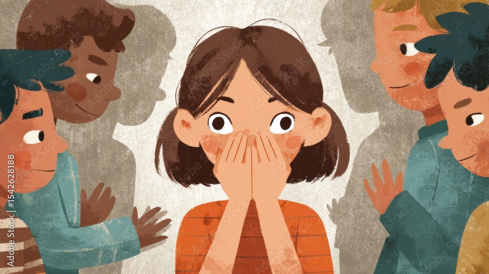Aufkleber Five Things Not to Say to Someone Facing Bullying as Guidance for Supportive Communication in Difficult Situations