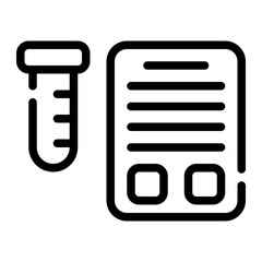 blood sample line icon