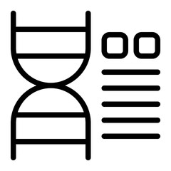 DNA line icon