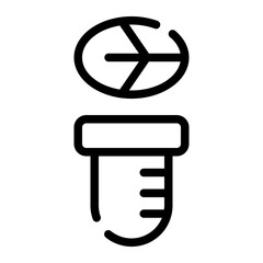 biochemical test line icon