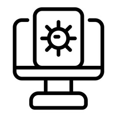 bioinformatics line icon