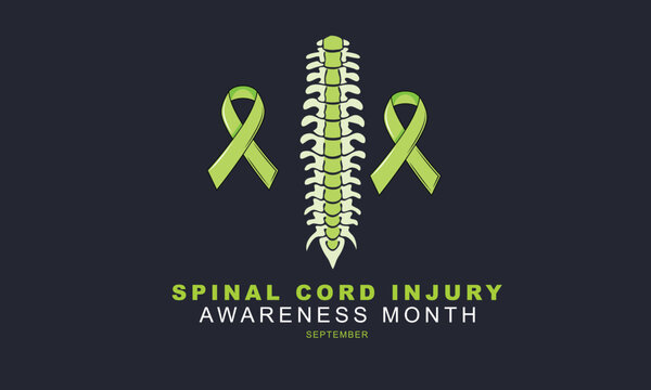 spinal cord injury awareness month. concept design Background. - Powered by Adobe