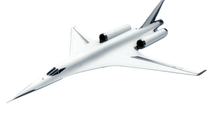 Hypersonic aircraft design concept, Transparent background, PNG file