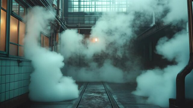 Industrial Steam Boiler in Action