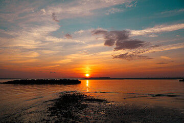 Fototapeta premium sunset at the beach