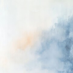 Obraz premium Delicate watercolor wash, soft pastel colors blending into hazy shapes
