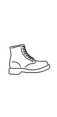hand drawn illustration of a boots