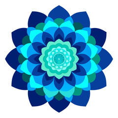 Floral Outline Coloring Mandala Framed for Mindful Artistic Expression