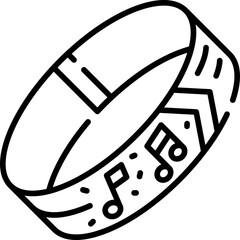 Wristband Line Icon