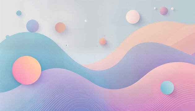 &ldquo;Modern Abstract Vector Background with Gradient Blobs and Geometric Shapes in Soft Pastel Tones&rdquo;
