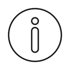 Info flat icon vector set, linear outline icon, minimal vector illustration for interface design