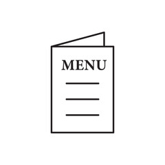 Menu flat icon vector set, linear outline icon, minimal vector illustration for interface design