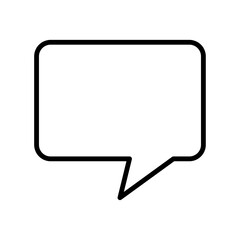 Chat box flat icon vector set, linear outline icon, minimal vector illustration for interface design