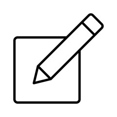 Edit flat icon vector set, linear outline icon, minimal vector illustration for interface design