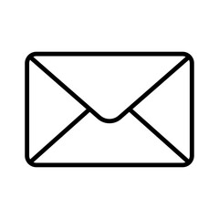 Email flat icon vector set, linear outline icon, minimal vector illustration for interface design