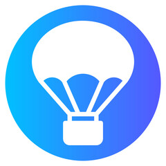air balloon gradient icon