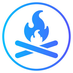 bonfire gradient icon