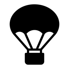 air balloon glyph icon