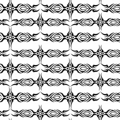 Fototapeta premium Tribal art seamless pattern