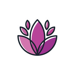 Ornate lotus flower design.