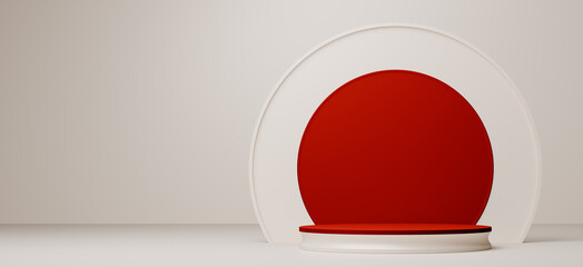 Elegant Presentation Stage Features Bold Geometry