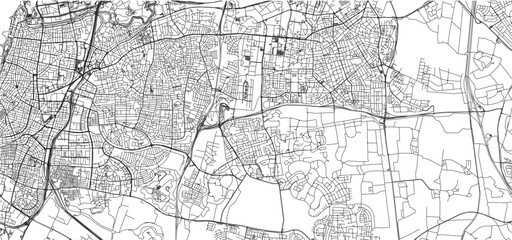 sketch design vector illustration silhouette base map of tel aviv city 