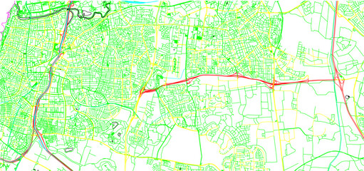 sketch design vector illustration silhouette base map of tel aviv city
