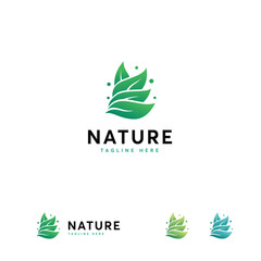 Fototapeta premium Abstract design featuring layered leaves.