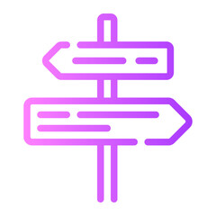sign gradient icon