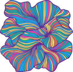 Vibrant Abstract Color Flow Pattern