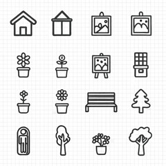 set of icons for web