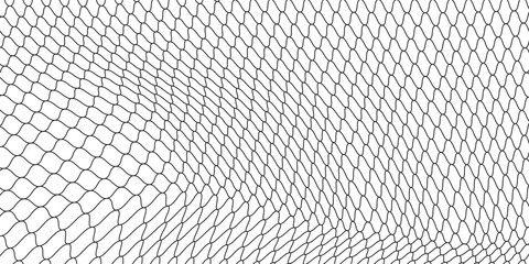 Curved net pattern. Seamless design for sportswear or equipment like soccer goals, volleyball nets, basketball hoops, hockey nets, and athletic gear. eps10