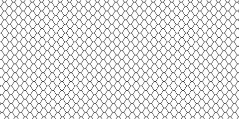 Curved net pattern. Seamless design for sportswear or equipment like soccer goals, volleyball nets, basketball hoops, hockey nets, and athletic.