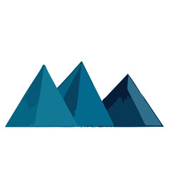 Fototapeta premium Three Stylized Pyramids in a Row.
