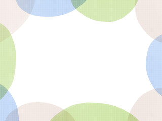 水彩で描いた落ち着いたフレームイラスト