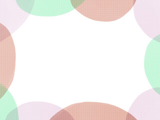 水彩で描いた手書きフレームイラスト