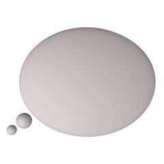 Soft 3D Speech Bubble Icon in Dusty Pink – Rounded Chat Balloon Design