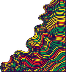 Vibrant Abstract Corner Wave