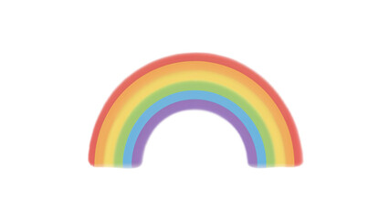 Fototapeta premium Vibrant Rainbow Illustration Colorful Arc of Hope and Happiness