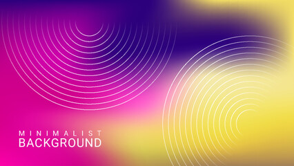 Minimalist abstract gradient background with wavy lines