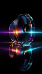 Abstract futuristic lens design