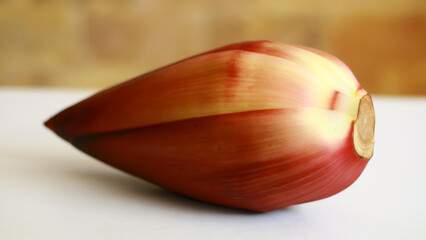 Banana heart or banana flower. In Indonesia it can be processed into delicious food.           