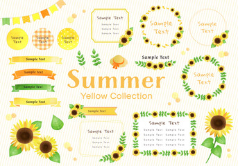 夏の向日葵あしらいセット＊Sunflower