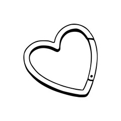 heart shaped carabiner clip