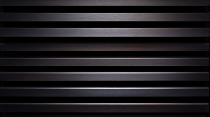 Dark metallic panels with horizontal ribbed texture